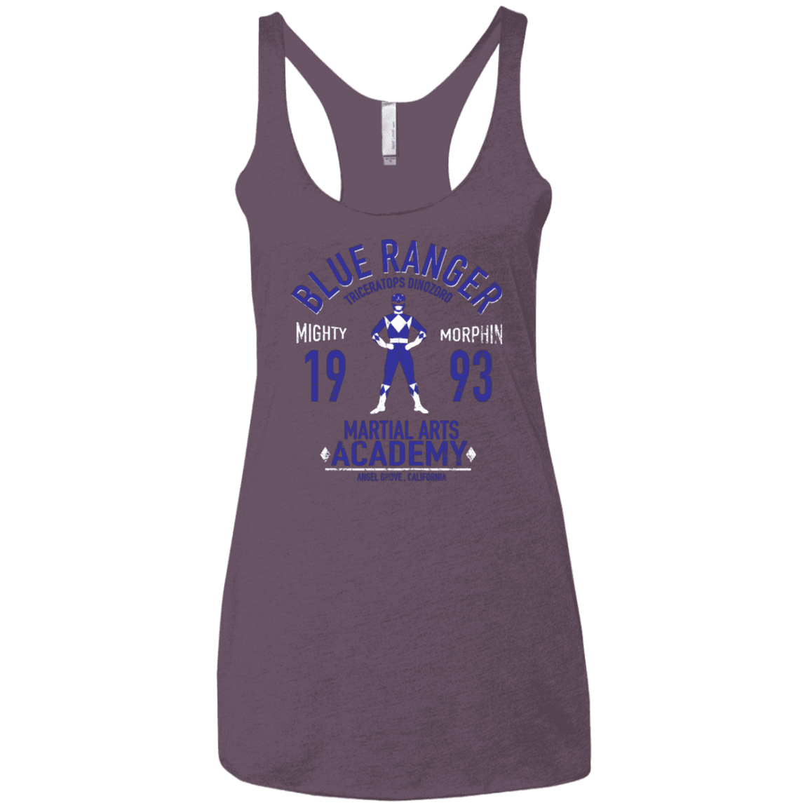 T-Shirts Vintage Purple / X-Small Triceratops Ranger Women's Triblend Racerback Tank