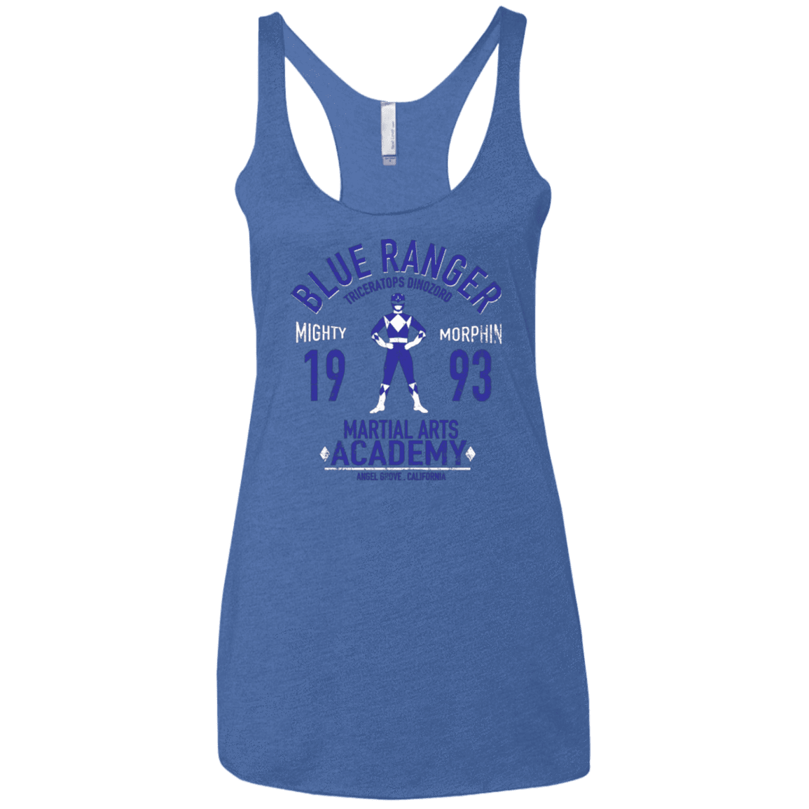 T-Shirts Vintage Royal / X-Small Triceratops Ranger Women's Triblend Racerback Tank