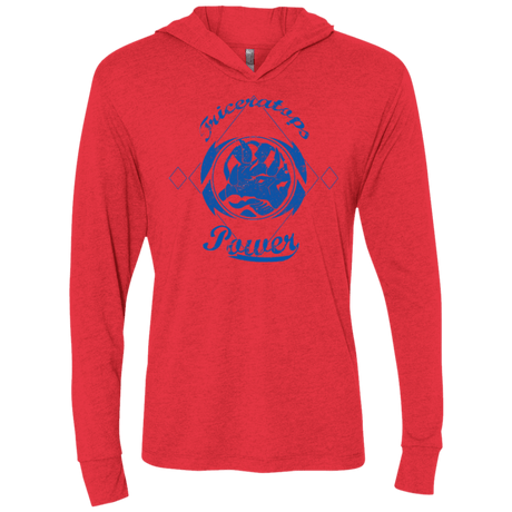 T-Shirts Vintage Red / X-Small Triceratops Triblend Long Sleeve Hoodie Tee