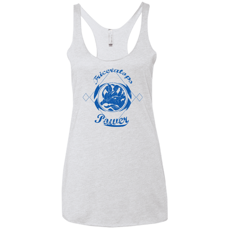 T-Shirts Heather White / X-Small Triceratops Women's Triblend Racerback Tank