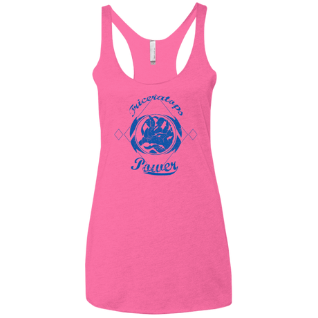 T-Shirts Vintage Pink / X-Small Triceratops Women's Triblend Racerback Tank