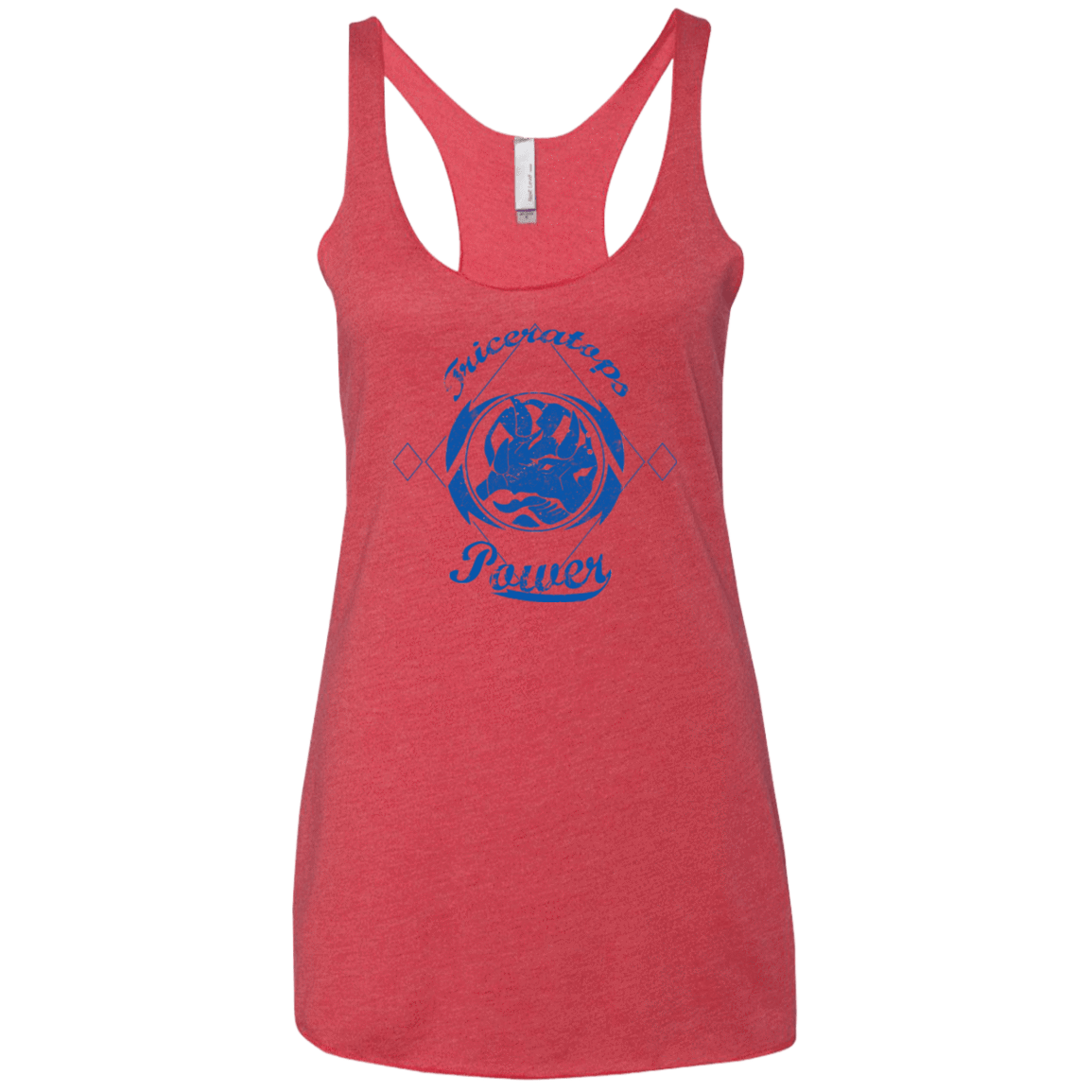 T-Shirts Vintage Red / X-Small Triceratops Women's Triblend Racerback Tank