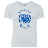 T-Shirts Heather White / YXS Triceratops Youth Triblend T-Shirt
