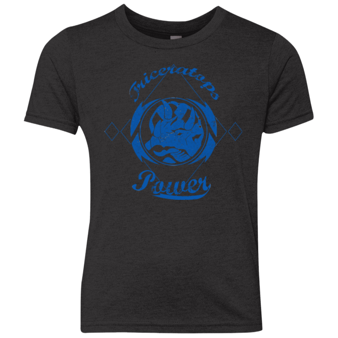 T-Shirts Vintage Black / YXS Triceratops Youth Triblend T-Shirt
