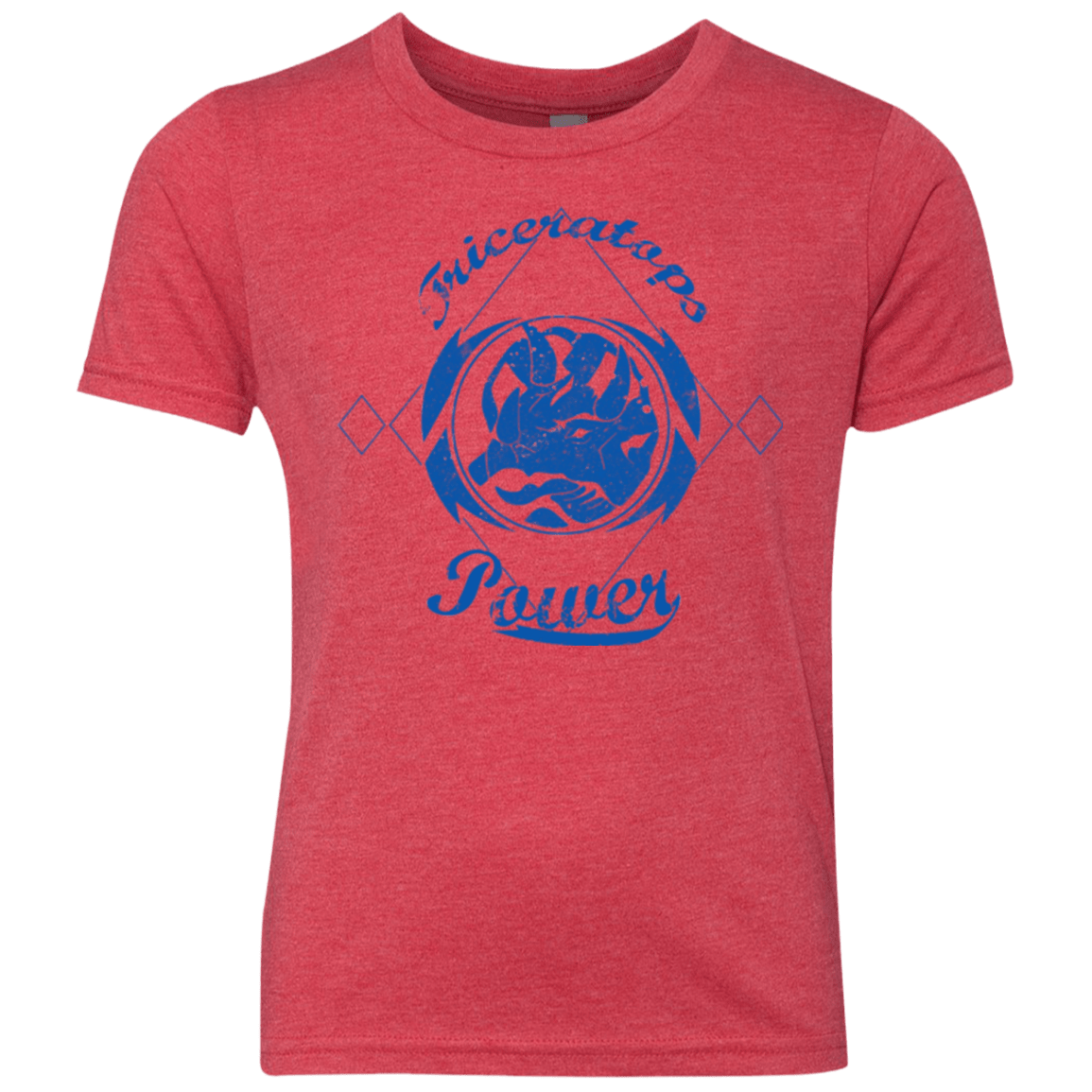 T-Shirts Vintage Red / YXS Triceratops Youth Triblend T-Shirt
