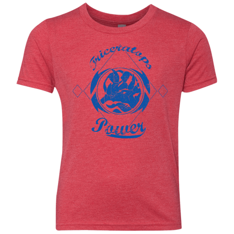 T-Shirts Vintage Red / YXS Triceratops Youth Triblend T-Shirt