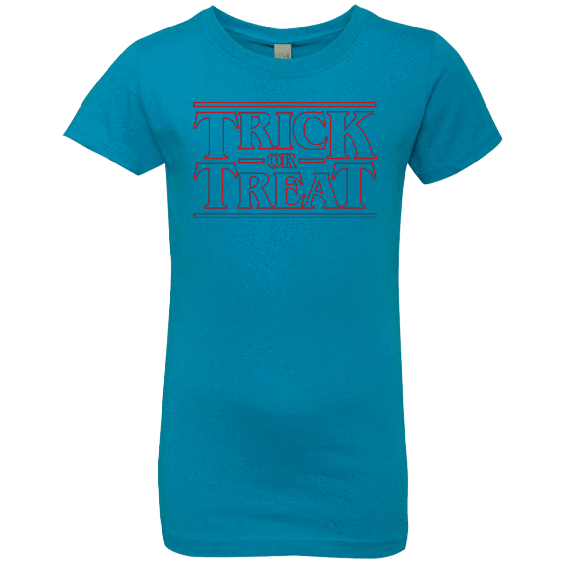 T-Shirts Turquoise / YXS Trick Or Treat Girls Premium T-Shirt