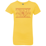 T-Shirts Vibrant Yellow / YXS Trick Or Treat Girls Premium T-Shirt