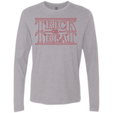 T-Shirts Heather Grey / Small Trick Or Treat Men's Premium Long Sleeve