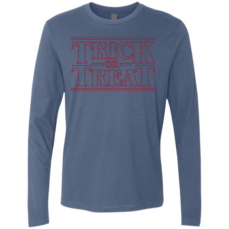 T-Shirts Indigo / Small Trick Or Treat Men's Premium Long Sleeve