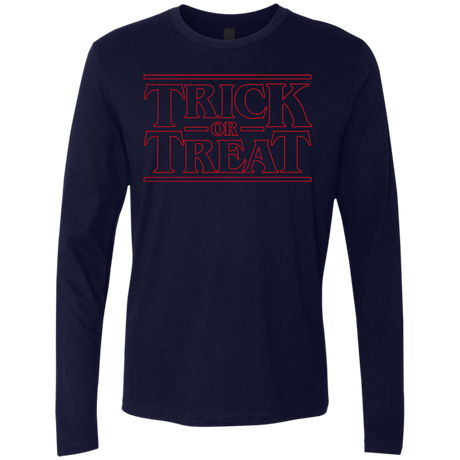 T-Shirts Midnight Navy / Small Trick Or Treat Men's Premium Long Sleeve