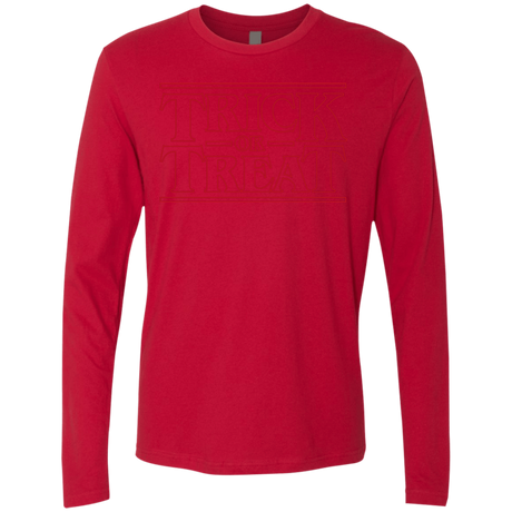 T-Shirts Red / Small Trick Or Treat Men's Premium Long Sleeve