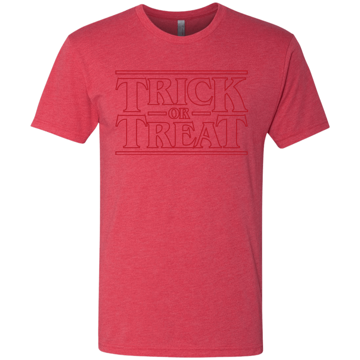 T-Shirts Vintage Red / Small Trick Or Treat Men's Triblend T-Shirt