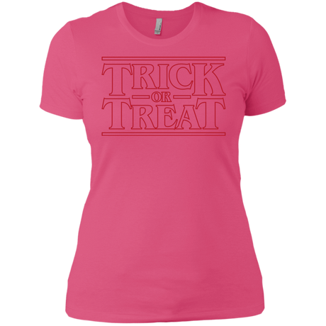 T-Shirts Hot Pink / X-Small Trick Or Treat Women's Premium T-Shirt