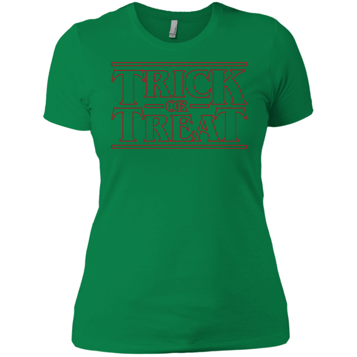 T-Shirts Kelly Green / X-Small Trick Or Treat Women's Premium T-Shirt