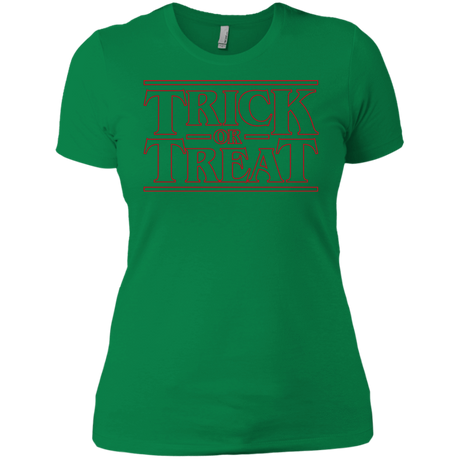 T-Shirts Kelly Green / X-Small Trick Or Treat Women's Premium T-Shirt