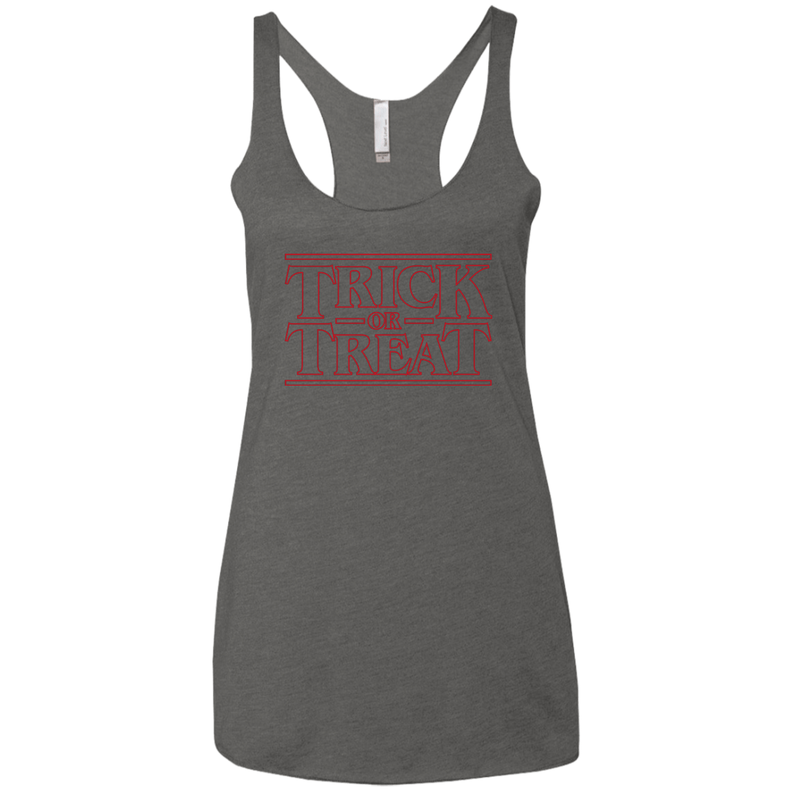 T-Shirts Premium Heather / X-Small Trick Or Treat Women's Triblend Racerback Tank