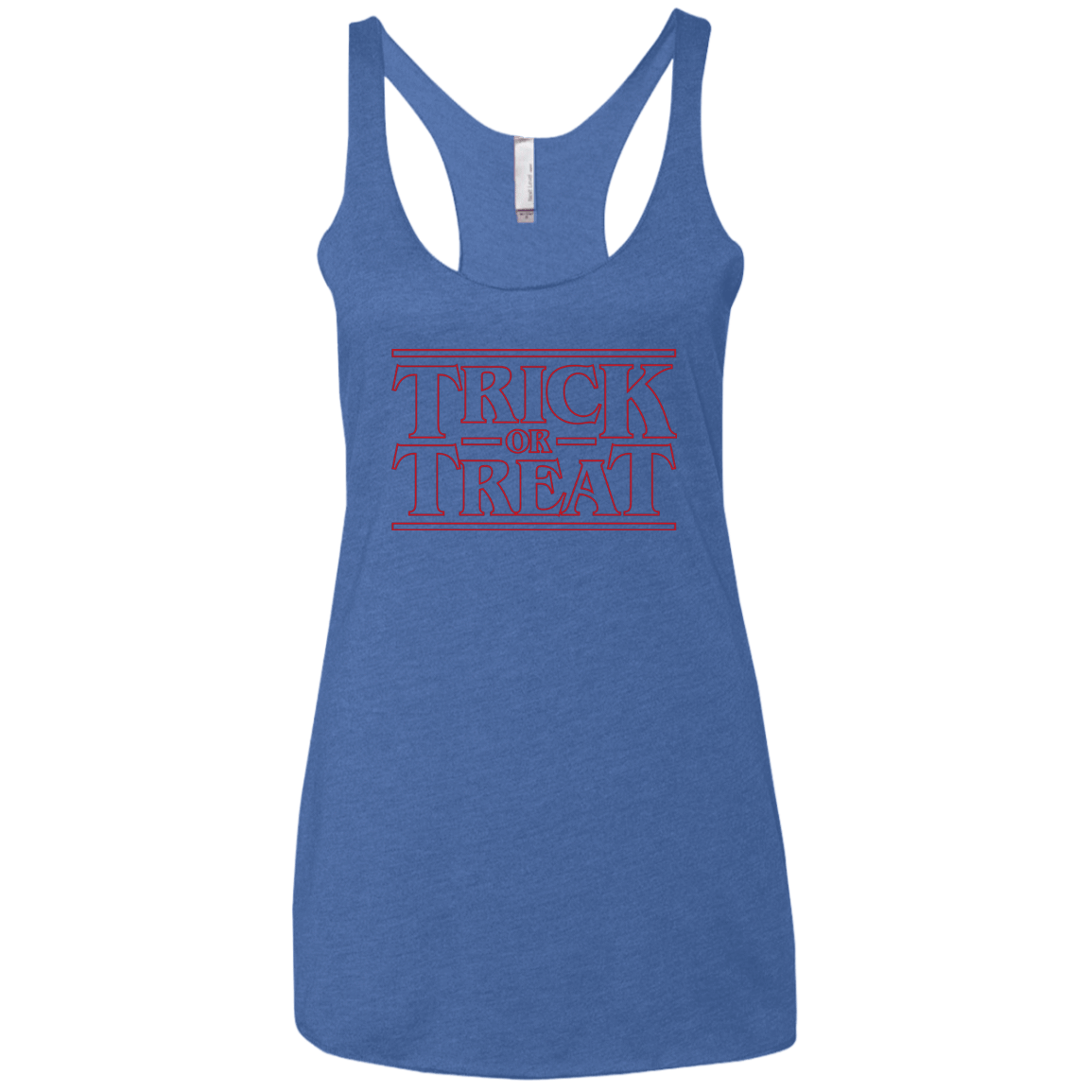 T-Shirts Vintage Royal / X-Small Trick Or Treat Women's Triblend Racerback Tank