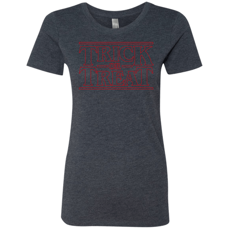 T-Shirts Vintage Navy / Small Trick Or Treat Women's Triblend T-Shirt