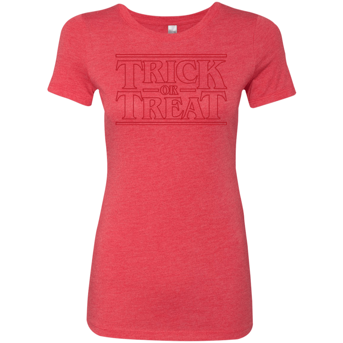 T-Shirts Vintage Red / Small Trick Or Treat Women's Triblend T-Shirt
