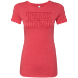 T-Shirts Vintage Red / Small Trick Or Treat Women's Triblend T-Shirt