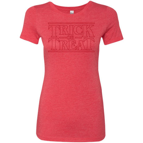 T-Shirts Vintage Red / Small Trick Or Treat Women's Triblend T-Shirt