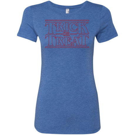 T-Shirts Vintage Royal / Small Trick Or Treat Women's Triblend T-Shirt
