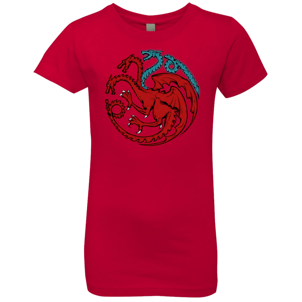 T-Shirts Red / YXS Trinity of fire and ice V2 Girls Premium T-Shirt