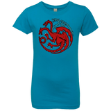 T-Shirts Turquoise / YXS Trinity of fire and ice V2 Girls Premium T-Shirt