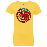 T-Shirts Vibrant Yellow / YXS Trinity of fire and ice V2 Girls Premium T-Shirt