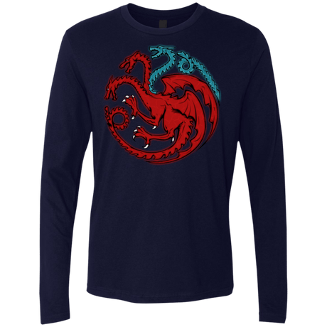 T-Shirts Midnight Navy / Small Trinity of fire and ice V2 Men's Premium Long Sleeve