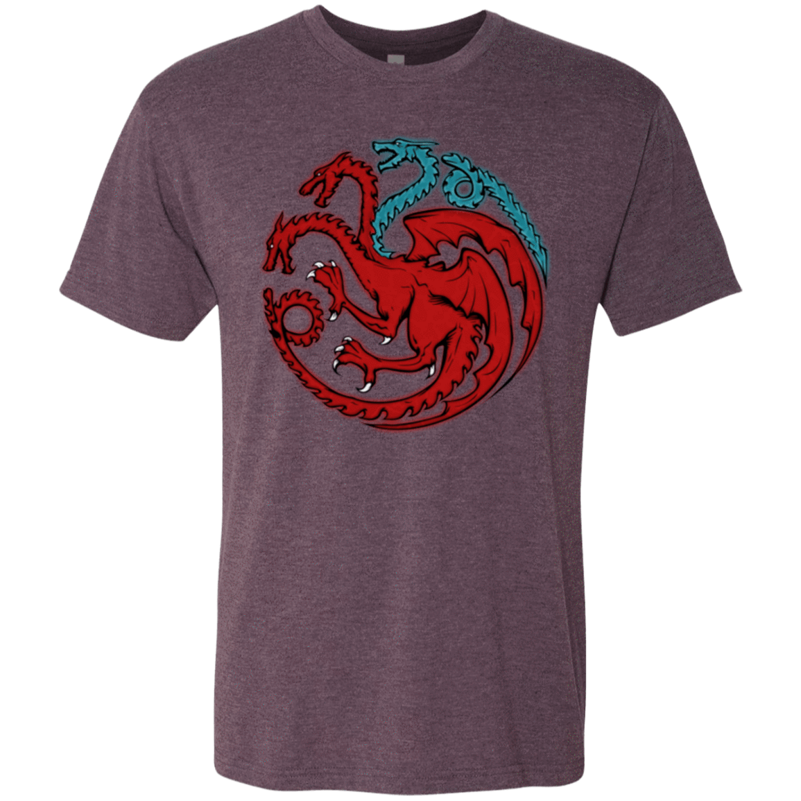 T-Shirts Vintage Purple / Small Trinity of fire and ice V2 Men's Triblend T-Shirt