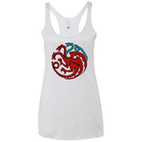 T-Shirts Heather White / X-Small Trinity of fire and ice V2 Women's Triblend Racerback Tank