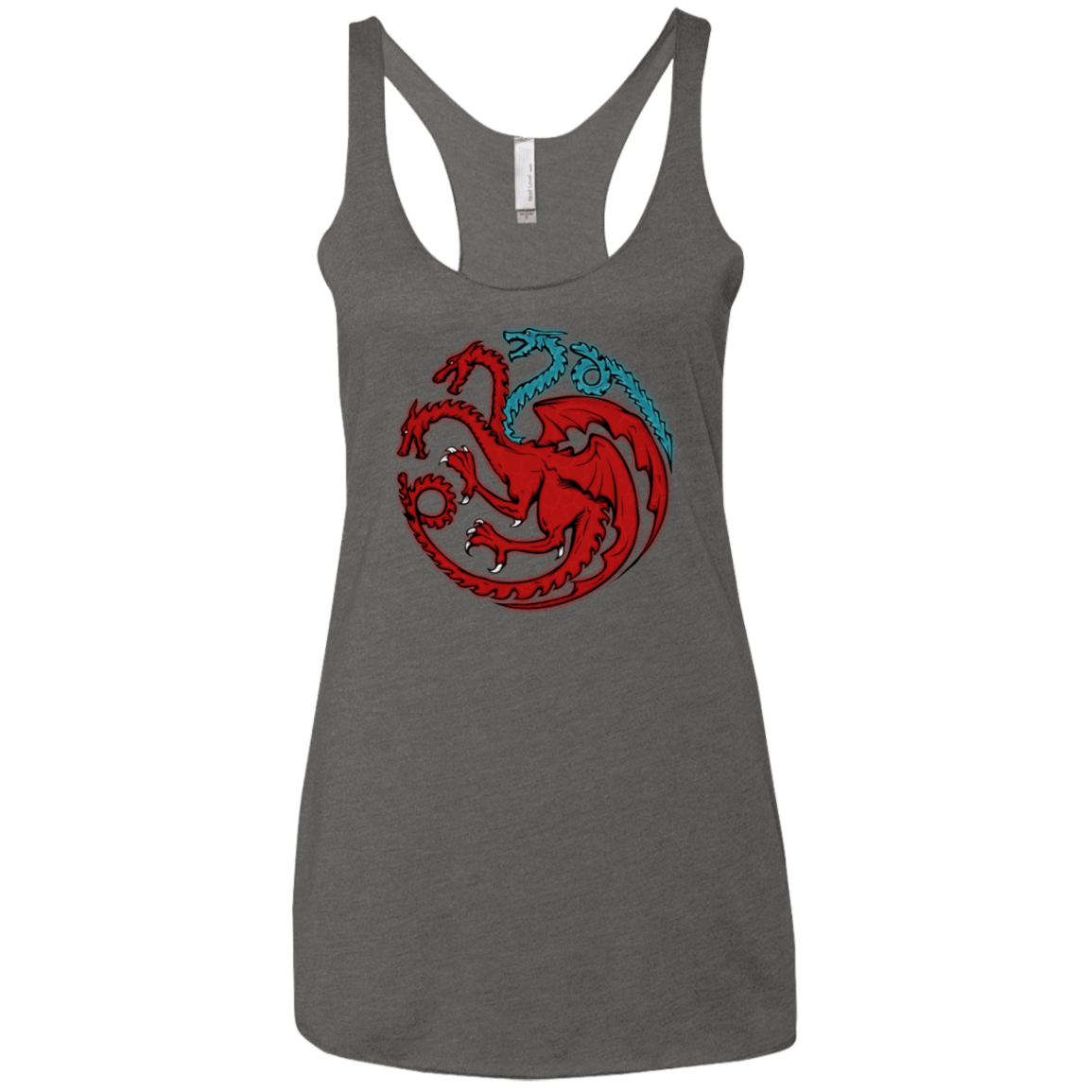 T-Shirts Premium Heather / X-Small Trinity of fire and ice V2 Women's Triblend Racerback Tank