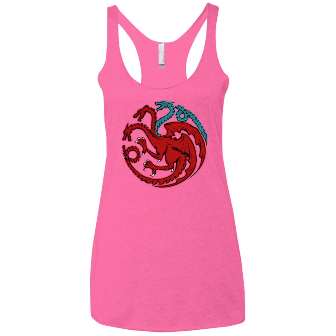 T-Shirts Vintage Pink / X-Small Trinity of fire and ice V2 Women's Triblend Racerback Tank