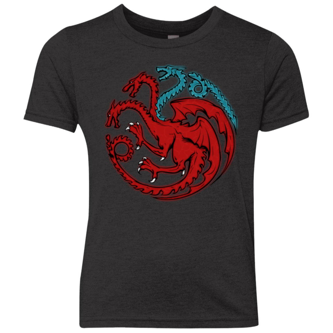 T-Shirts Vintage Black / YXS Trinity of fire and ice V2 Youth Triblend T-Shirt