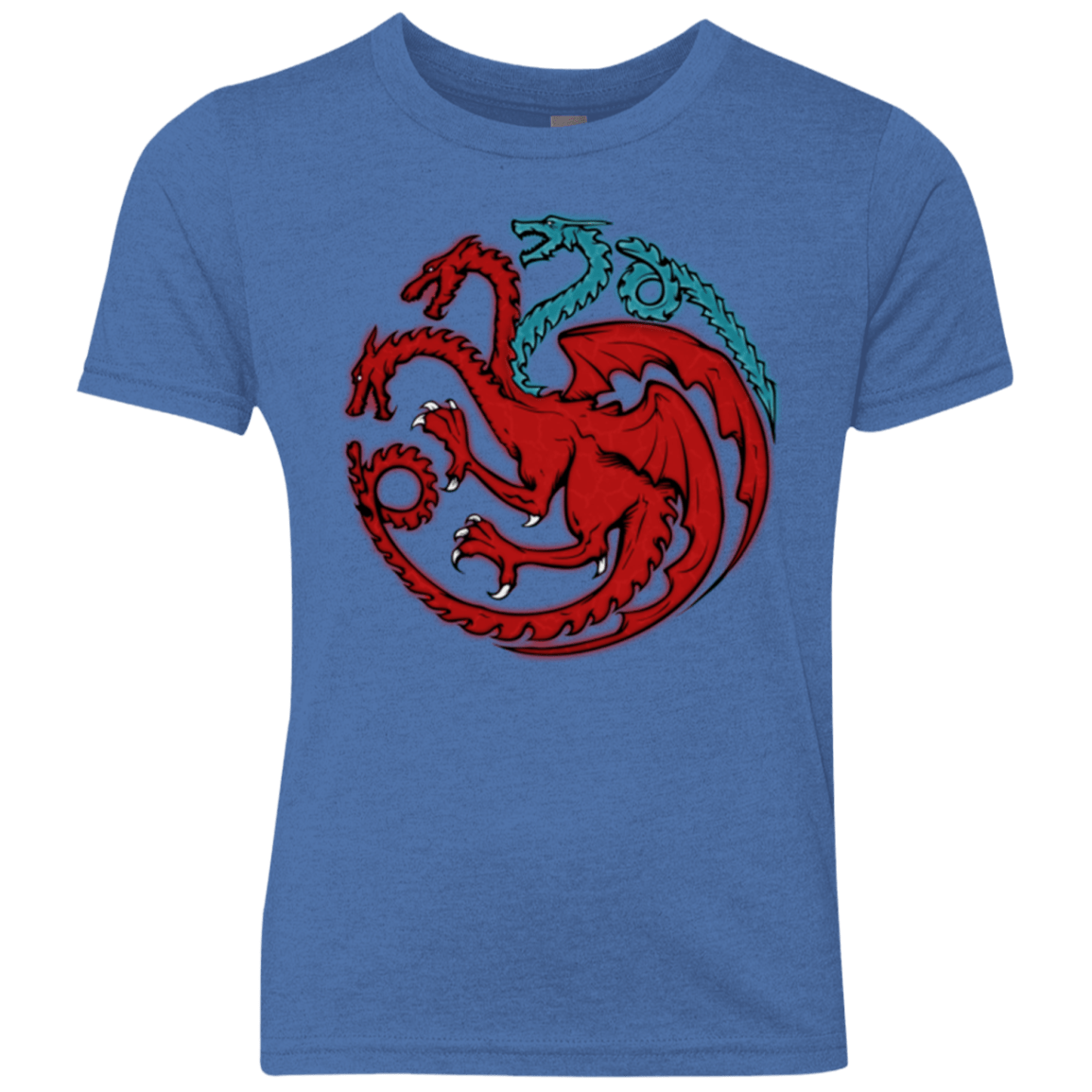 T-Shirts Vintage Royal / YXS Trinity of fire and ice V2 Youth Triblend T-Shirt