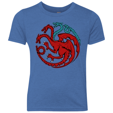 T-Shirts Vintage Royal / YXS Trinity of fire and ice V2 Youth Triblend T-Shirt