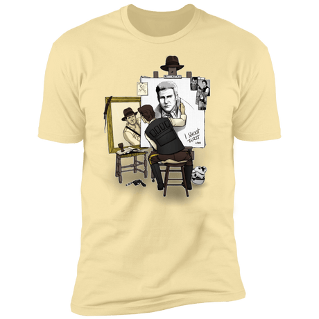 T-Shirts Banana Cream / S Triple Self Portrait Men's Premium T-Shirt