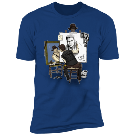 T-Shirts Royal / S Triple Self Portrait Men's Premium T-Shirt