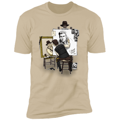 T-Shirts Sand / S Triple Self Portrait Men's Premium T-Shirt