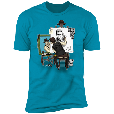 T-Shirts Turquoise / S Triple Self Portrait Men's Premium T-Shirt