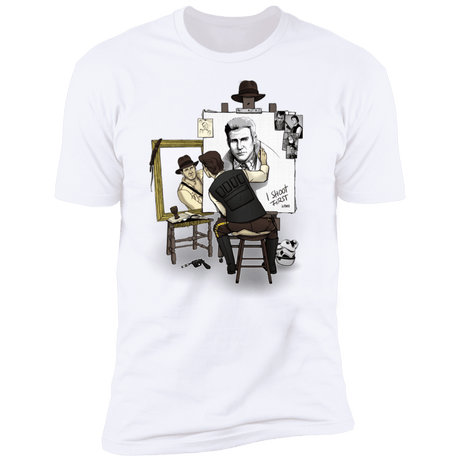 T-Shirts White / S Triple Self Portrait Men's Premium T-Shirt
