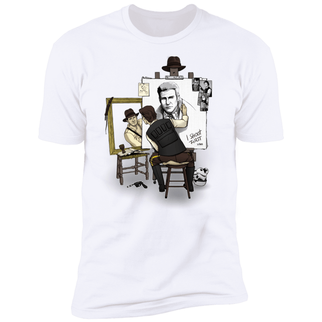 T-Shirts White / S Triple Self Portrait Men's Premium T-Shirt