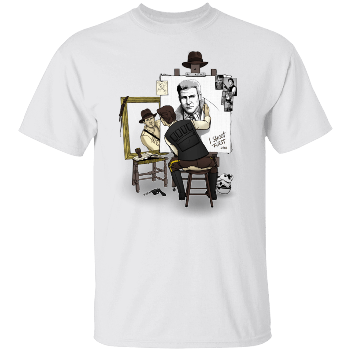 T-Shirts White / S Triple Self Portrait T-Shirt