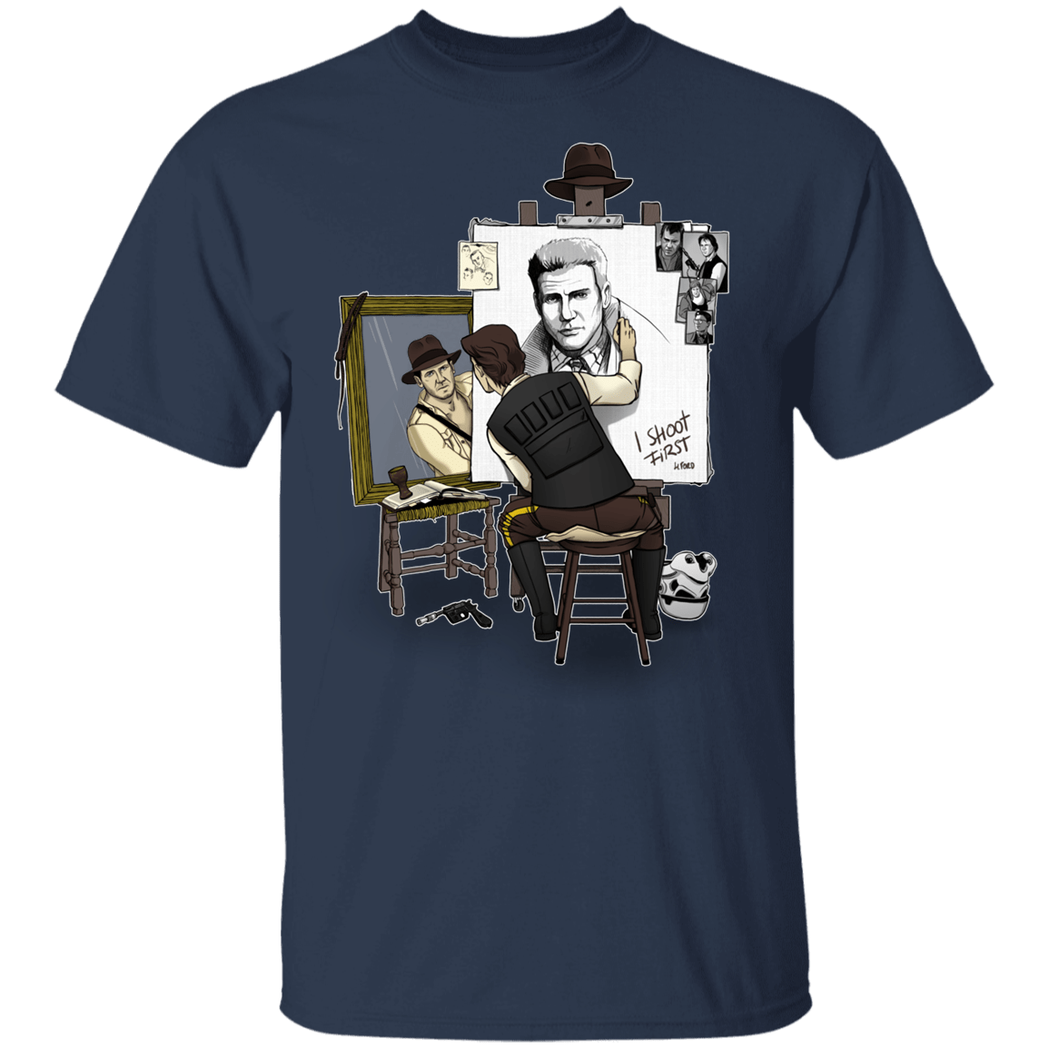 T-Shirts Navy / YXS Triple Self Portrait Youth T-Shirt