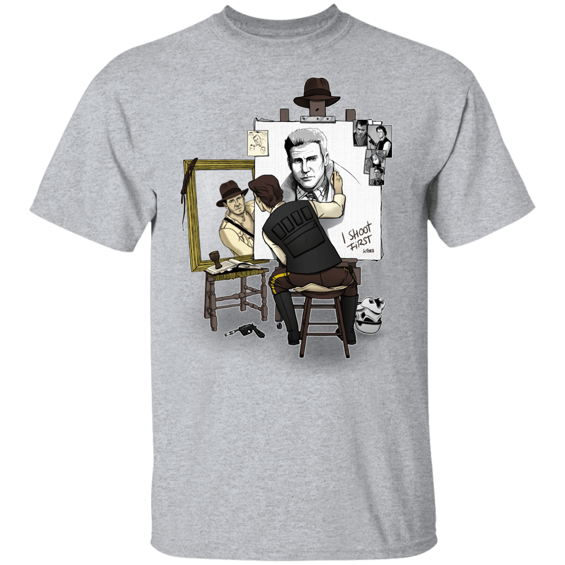 T-Shirts Sport Grey / YXS Triple Self Portrait Youth T-Shirt