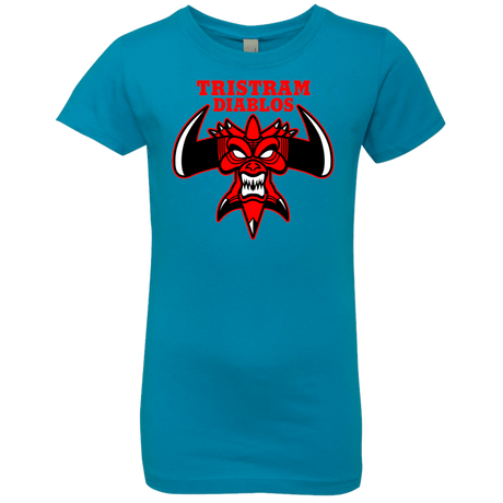 T-Shirts Turquoise / YXS Tristram Diablos Girls Premium T-Shirt