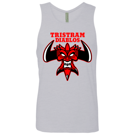 T-Shirts Heather Grey / S Tristram Diablos Men's Premium Tank Top