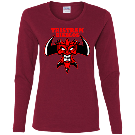T-Shirts Cardinal / S Tristram Diablos Women's Long Sleeve T-Shirt